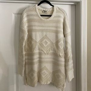 Cream sweater dress